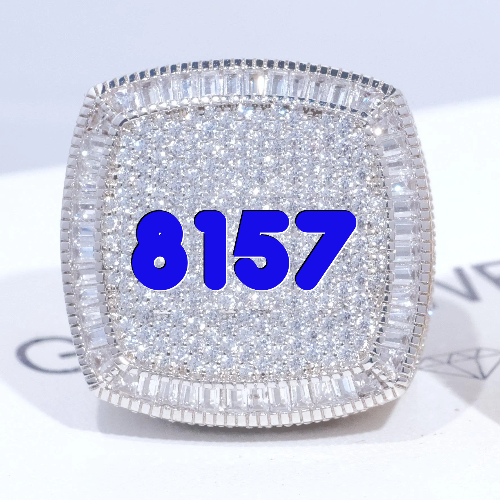 CUSTOM LETTER 3D ICED RING