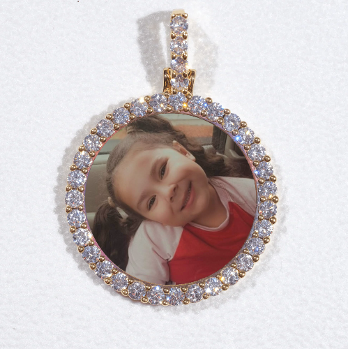 3D CIRCLE CUSTOM PICTURE PENDANT SMALL SIZE