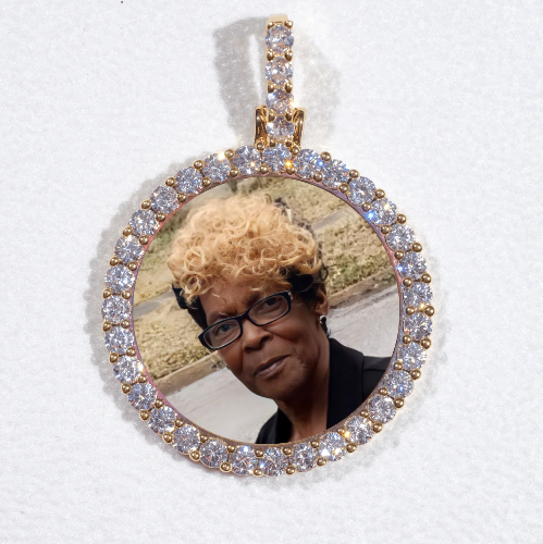 3D CIRCLE CUSTOM PICTURE PENDANT SMALL SIZE