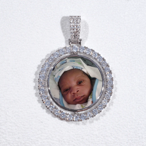 3D Spinning 2-Faced Custom Picture Pendant