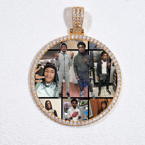 MEDIUM 3D CIRCLE CUSTOM PICTURE PENDANT