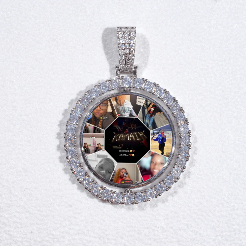 3D Spinning 2-Faced Custom Picture Pendant