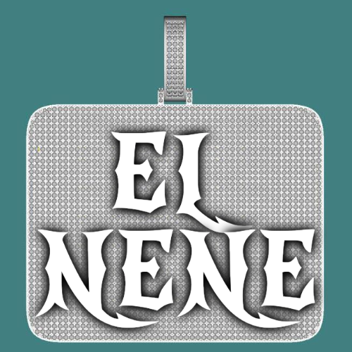 CUSTOM LETTER NECKLACE 3D BIG SQUARE