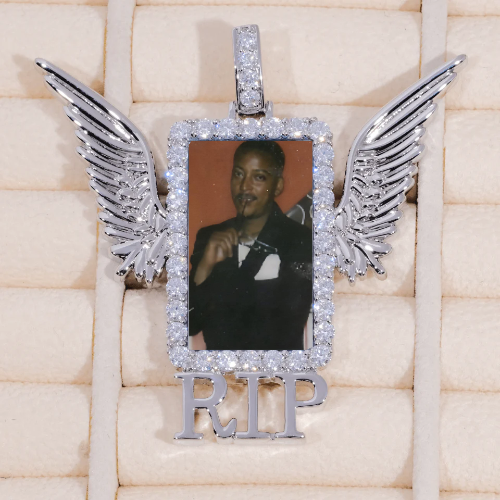 RIP WING 3D CUSTOM PICTURE PENDANT