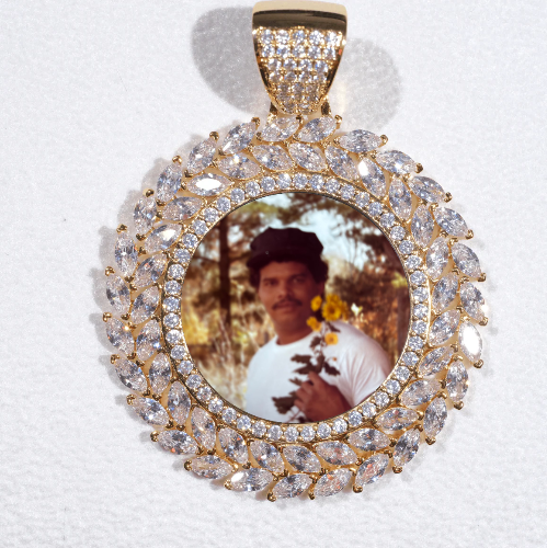 Large 3D Wheat Ear Custom Picture Pendant