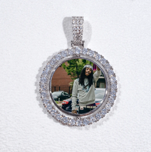 3D Spinning 2-Faced Custom Picture Pendant