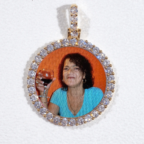 3D CIRCLE CUSTOM PICTURE PENDANT SMALL SIZE