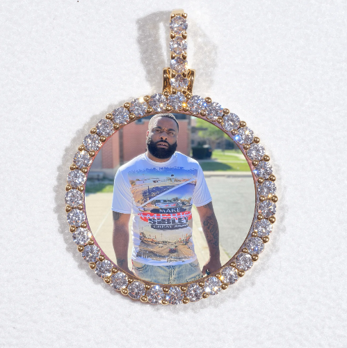3D CIRCLE CUSTOM PICTURE PENDANT SMALL SIZE