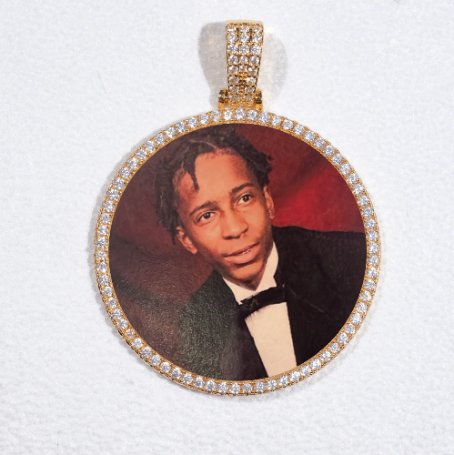 MEDIUM 3D CIRCLE CUSTOM PICTURE PENDANT