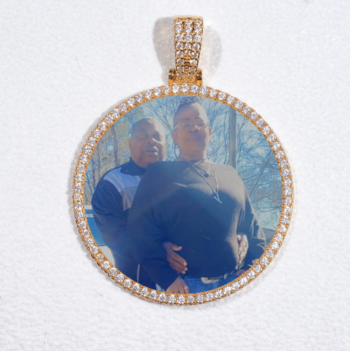 MEDIUM 3D CIRCLE CUSTOM PICTURE PENDANT