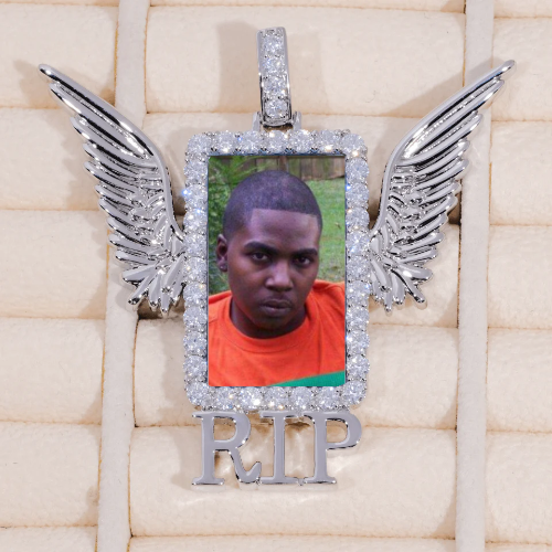 RIP WING 3D CUSTOM PICTURE PENDANT