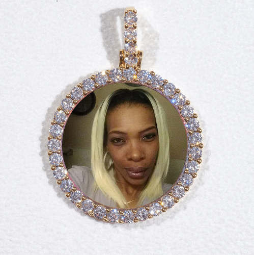 3D CIRCLE CUSTOM PICTURE PENDANT SMALL SIZE