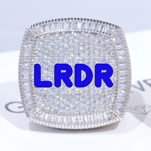CUSTOM LETTER 3D ICED RING