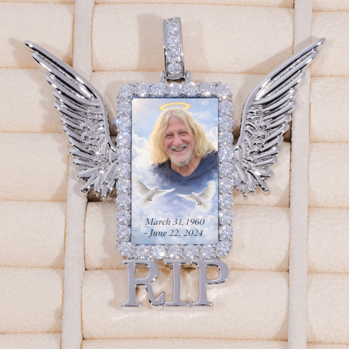RIP WING 3D CUSTOM PICTURE PENDANT