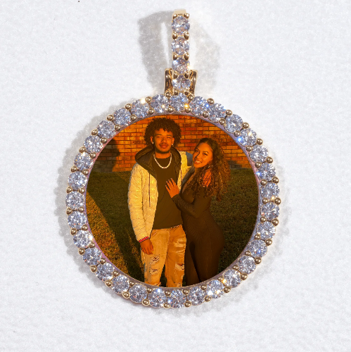 3D CIRCLE CUSTOM PICTURE PENDANT SMALL SIZE