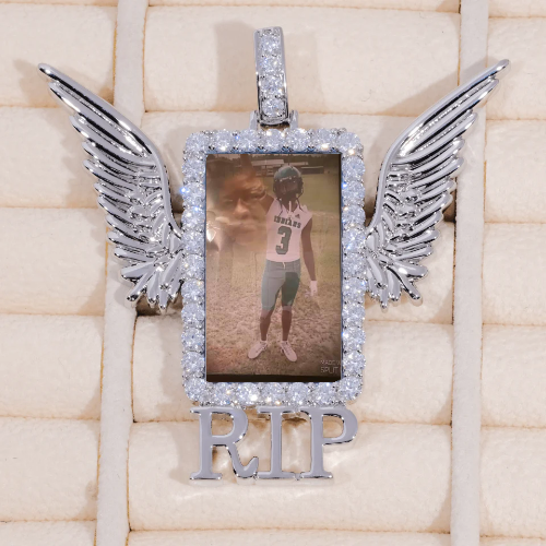 RIP WING 3D CUSTOM PICTURE PENDANT
