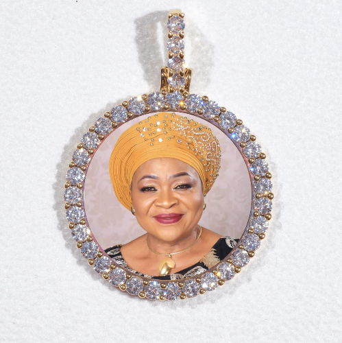 3D CIRCLE CUSTOM PICTURE PENDANT SMALL SIZE