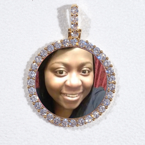 3D CIRCLE CUSTOM PICTURE PENDANT SMALL SIZE