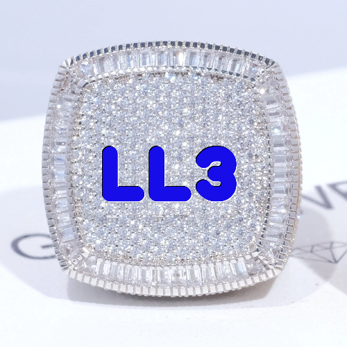 CUSTOM LETTER 3D ICED RING
