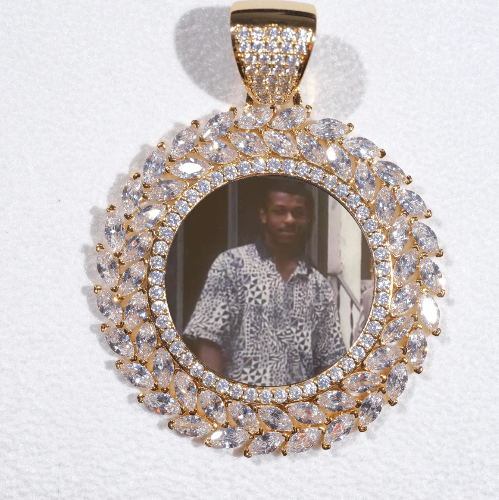 Large 3D Wheat Ear Custom Picture Pendant