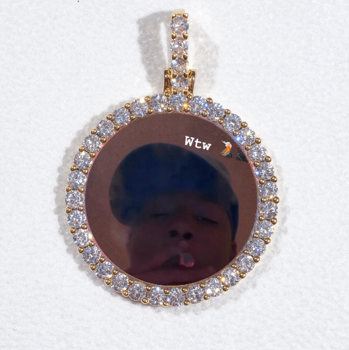 3D CIRCLE CUSTOM PICTURE PENDANT SMALL SIZE