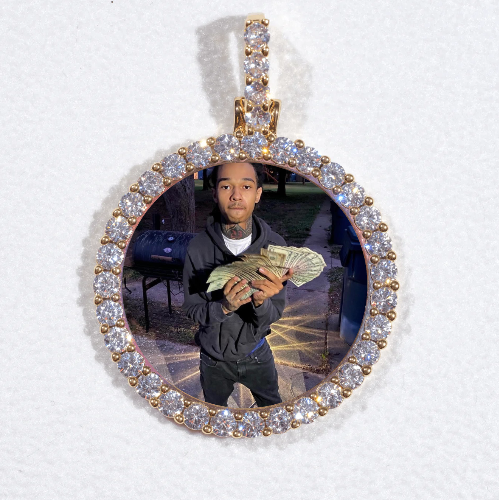 3D CIRCLE CUSTOM PICTURE PENDANT SMALL SIZE