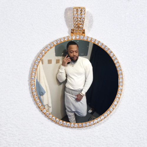 MEDIUM 3D CIRCLE CUSTOM PICTURE PENDANT