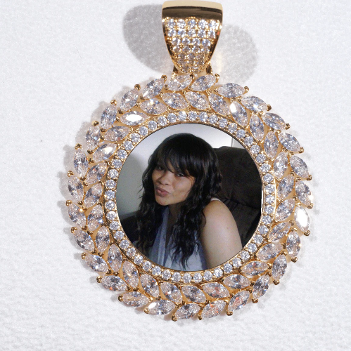Large 3D Wheat Ear Custom Picture Pendant