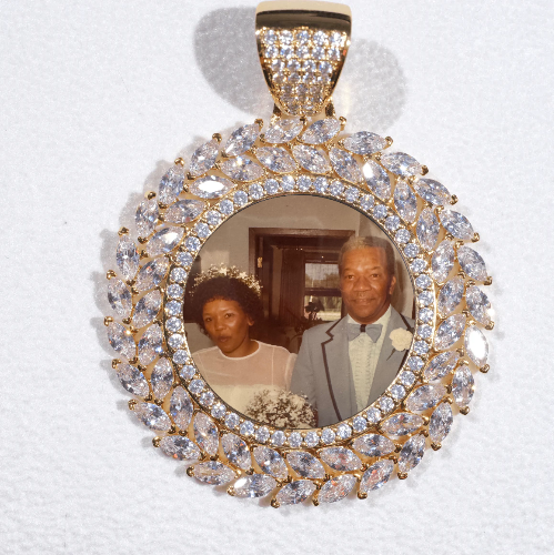 Large 3D Wheat Ear Custom Picture Pendant