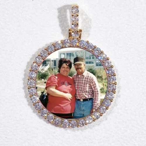 3D CIRCLE CUSTOM PICTURE PENDANT SMALL SIZE