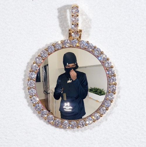 3D CIRCLE CUSTOM PICTURE PENDANT SMALL SIZE