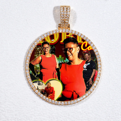 MEDIUM 3D CIRCLE CUSTOM PICTURE PENDANT