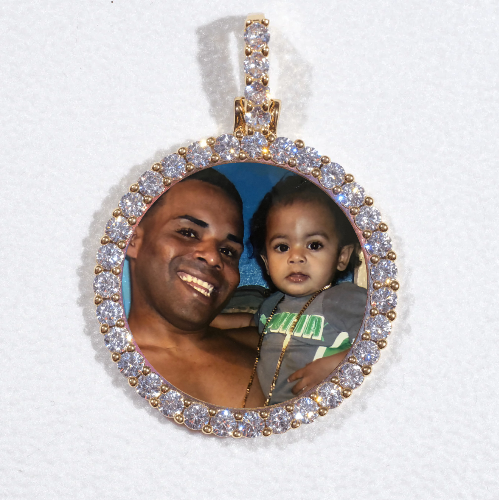 3D CIRCLE CUSTOM PICTURE PENDANT SMALL SIZE