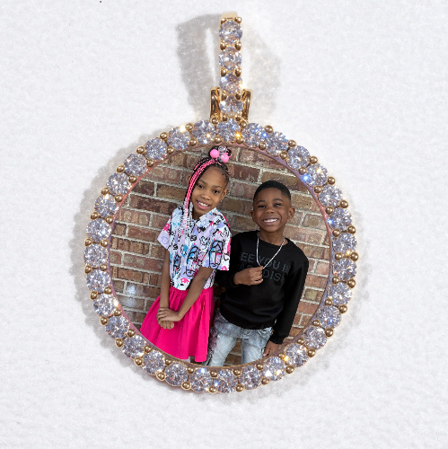 3D CIRCLE CUSTOM PICTURE PENDANT SMALL SIZE