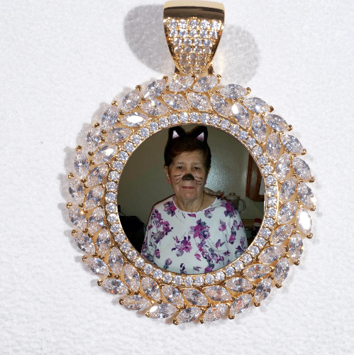 Large 3D Wheat Ear Custom Picture Pendant