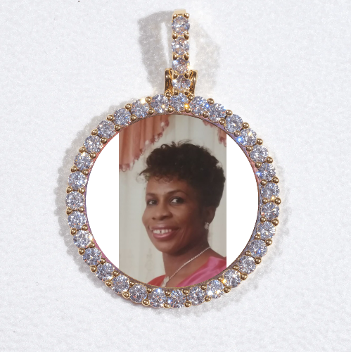 3D CIRCLE CUSTOM PICTURE PENDANT SMALL SIZE