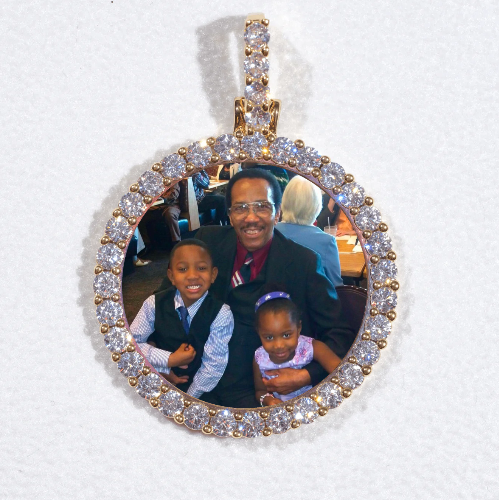 3D CIRCLE CUSTOM PICTURE PENDANT SMALL SIZE