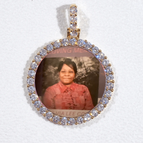 3D CIRCLE CUSTOM PICTURE PENDANT SMALL SIZE