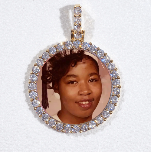 3D CIRCLE CUSTOM PICTURE PENDANT SMALL SIZE