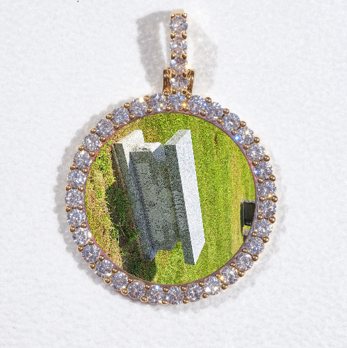 3D CIRCLE CUSTOM PICTURE PENDANT SMALL SIZE