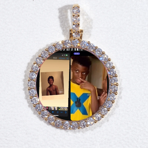 3D CIRCLE CUSTOM PICTURE PENDANT SMALL SIZE