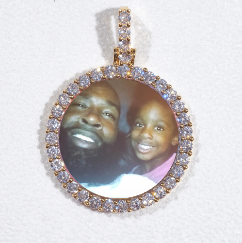 3D CIRCLE CUSTOM PICTURE PENDANT SMALL SIZE