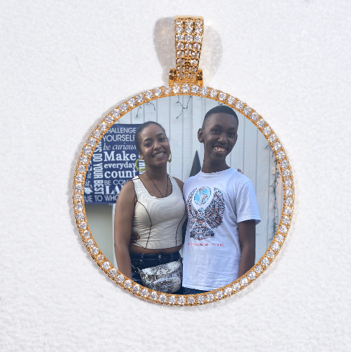MEDIUM 3D CIRCLE CUSTOM PICTURE PENDANT