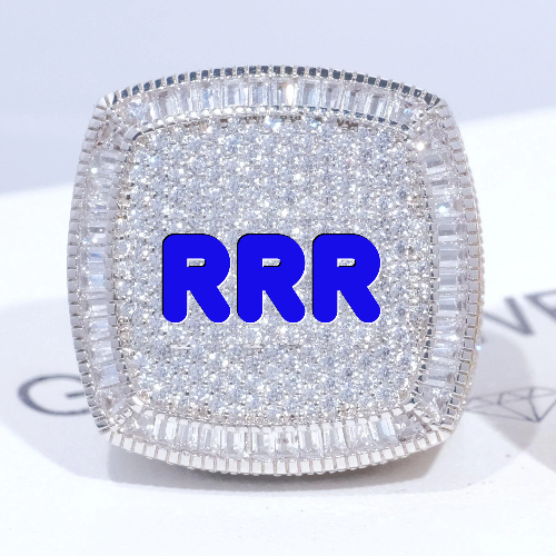 CUSTOM LETTER 3D ICED RING