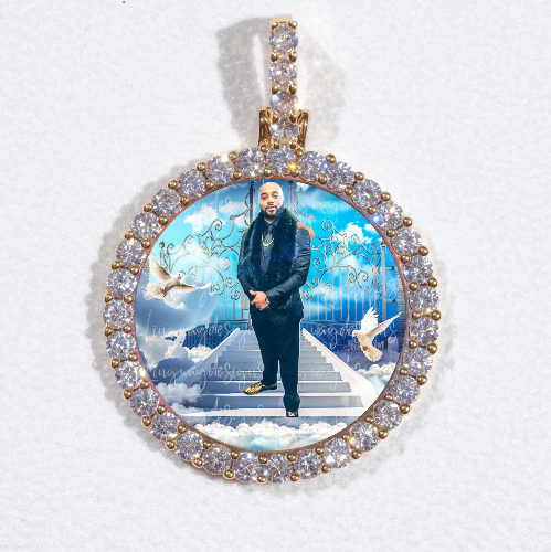 3D CIRCLE CUSTOM PICTURE PENDANT SMALL SIZE