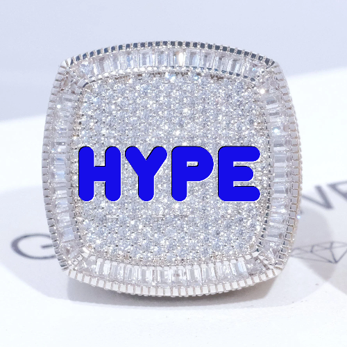 CUSTOM LETTER 3D ICED RING