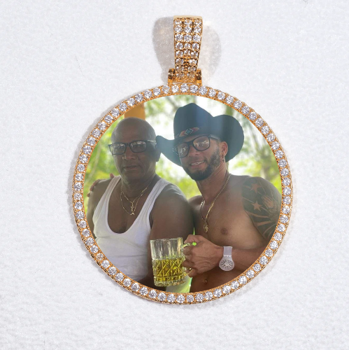 MEDIUM 3D CIRCLE CUSTOM PICTURE PENDANT