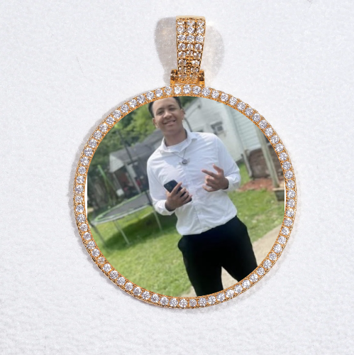MEDIUM 3D CIRCLE CUSTOM PICTURE PENDANT