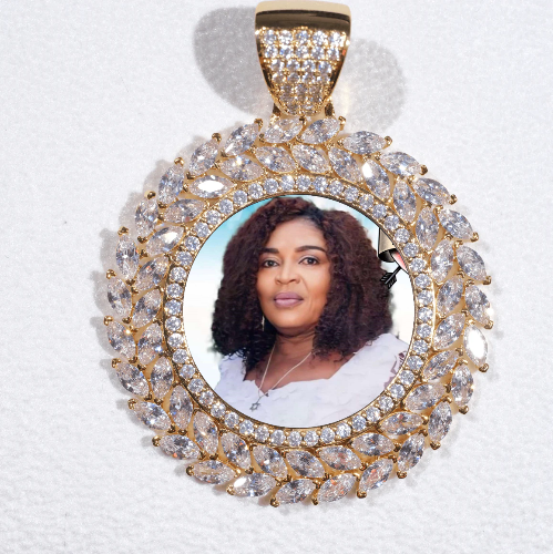 Large 3D Wheat Ear Custom Picture Pendant