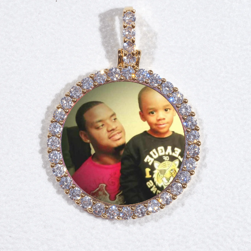 3D CIRCLE CUSTOM PICTURE PENDANT SMALL SIZE